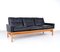 Vintage Black Leather Sofa by Poul M. Volther for Erik Jørgensen, 1960s, Image 4