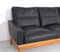 Vintage Black Leather Sofa by Poul M. Volther for Erik Jørgensen, 1960s 12
