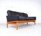 Vintage Black Leather Sofa by Poul M. Volther for Erik Jørgensen, 1960s 6