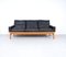 Vintage Black Leather Sofa by Poul M. Volther for Erik Jørgensen, 1960s 2