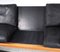 Vintage Black Leather Sofa by Poul M. Volther for Erik Jørgensen, 1960s 17