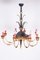 Empire Chandelier in Carved Pear, Steel & Gold Leaves, Austria, 1800s 9