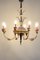 Empire Chandelier in Carved Pear, Steel & Gold Leaves, Austria, 1800s 12