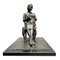 Leonardo Secchi, Sculpture en Bronze, Femme Assise avec un Chien dans ses Bras, 1942 3