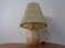 Lámpara de mesa italiana de travertino, años 70, Imagen 4