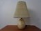 Lámpara de mesa italiana de travertino, años 70, Imagen 1