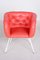 Mid-Century Sessel aus Laminat, Stahl & hochwertigem Leder, Tschechisch, 1960er 10
