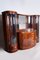 Ovales Art Deco Sideboard aus Palisander & Original Glas & Spiegel, Tschechisch, 1920er 5