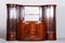 Ovales Art Deco Sideboard aus Palisander & Original Glas & Spiegel, Tschechisch, 1920er 19