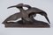Estatuilla de gaviota Art Déco original de terracota, Francia, años 20, Imagen 1