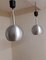 Vintage German Ceiling Lamps with Spherical Aluminum Screen from Erco, 1970s, Set of 2, Image 1