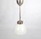 Bauhaus Nickel Plated Adjustable Ceiling Lamp, 1930s 3