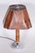 Art Deco Table Lamp in Walnut, Chrome-Plated Steel & Parchment Paper, Czech, 1920s 1
