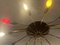 Lampadario Sputnik Spider Ufo in vetro opalino e ottone con 12 braccia, anni '50, Immagine 27
