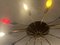 Sputnik Spider Ufo Chandelier in Opal Glass & Brass with 12 Arms, 1950s, Image 27