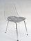 Wire Chairs in Chrome and White Steel Mesh, Set of 4 4