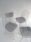 Wire Chairs in Chrome and White Steel Mesh, Set of 4 19