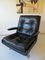 Danish Leather Lounge Swivel Chair, 1970s 8
