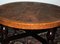 Circular Coffee Table with Tooled Leather Top by Angel Pazmino for Muebles De Estilo, 1970s 4