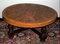 Circular Coffee Table with Tooled Leather Top by Angel Pazmino for Muebles De Estilo, 1970s 8