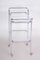 Original Bauhaus Trolley in Chrome-Plated Steel & Glass, Germany, 1940s 5