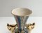 Vintage Baroque Ceramic Vase with Deer Stag Shape Handles from H.Bequet, Belgium, 1960s 6