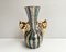 Barocke Vintage Keramikvase mit Hirschförmigen Griffen von H.Bequet, Belgien, 1960er 1