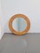 Miroir Rond Vintage en Bois de Pin, Scandinavie, 1970s 6