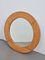 Miroir Rond Vintage en Bois de Pin, Scandinavie, 1970s 4