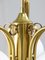 Mid-Century Italian Brass and Opaline Chandelier, Image 12