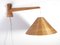 Mid-Century Wall Light with Straw Shade by Stanislav Kucera for Uluv, 1970s, Image 1