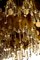 Large Prismatic Crystal Chandelier in Golden Brass from Bd Lumica, 1970s, Image 10