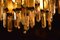 Large Prismatic Crystal Chandelier in Golden Brass from Bd Lumica, 1970s 16