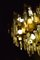 Large Prismatic Crystal Chandelier in Golden Brass from Bd Lumica, 1970s 17