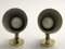 Mid-Century Brass and Black Adjustable Wall Lamps, 1950s, Set of 2, Image 5