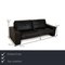 Erpo CL 100 Three-Seater Sofa in Black Leather, Image 2
