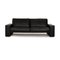 Erpo CL 100 Drei-Sitzer-Sofa aus schwarzem Leder 1