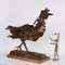 Coq en Bronze par P. Maggioni, Italie 2