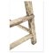 White Patinated Wooden Stool, Image 6