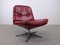 Red Space Age Leather Armchair, Image 5