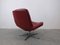 Red Space Age Leather Armchair, Image 3