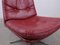 Red Space Age Leather Armchair 6