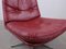 Red Space Age Leather Armchair, Image 6