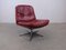 Red Space Age Leather Armchair 1