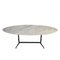 Mid-Century Modern Carrara Marble Dining Table with Metallic Foot, Italy, 1950s 2