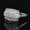Art Deco French Diamonds Platinum Rectangular Ring, 1925 7
