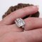 Art Deco French Diamonds Platinum Rectangular Ring, 1925 15