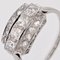 Art Deco French Diamonds Platinum Rectangular Ring, 1925 9