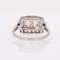 Art Deco French Diamonds Platinum Rectangular Ring, 1925 17