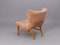 Fauteuil No. 86 Scandinave en Peau de Mouton par Eric Karlén, 1940s 5